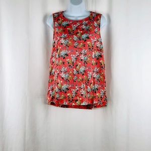J.Crew Cotton floral sleeveless top 10